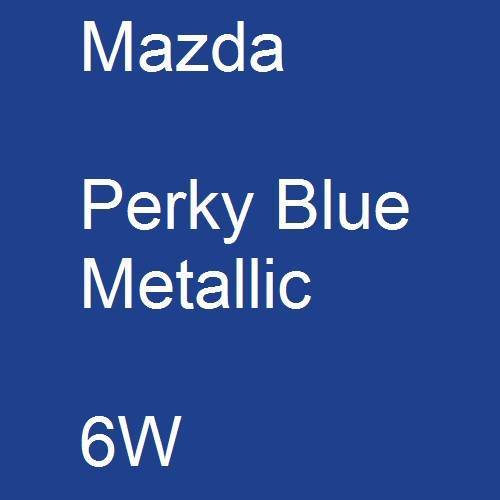 Mazda, Perky Blue Metallic, 6W.